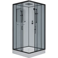 Душевая кабина Niagara Premium 90x90 NG-6901-01Q Black без гидромассажа
