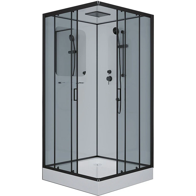 Душевая кабина Niagara Premium 90x90 NG-6901-01Q Black без гидромассажа