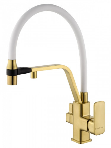 Смеситель для кухни Wonzon &amp; Woghand WW-88458013-BG(MW) цвет Брашированное золото