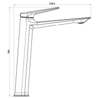 Смеситель для раковины Royce Pro RCM-120502WH Белый матовый латунь