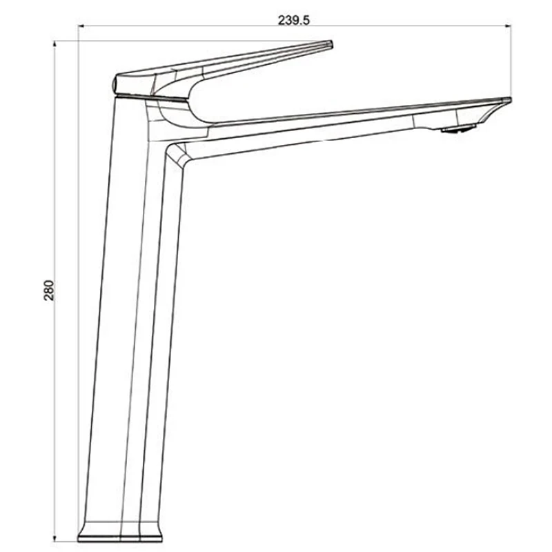 Смеситель для раковины Royce Pro RCM-120502WH Белый матовый латунь