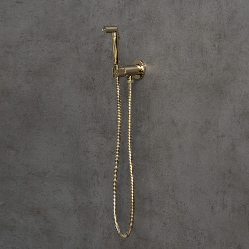 Гигиенический душ со смесителем Lemark Solo LM7171G Золото латунь встраиваемый
