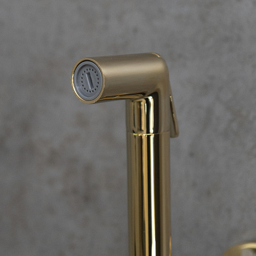 Гигиенический душ со смесителем Lemark Solo LM7171G Золото латунь встраиваемый