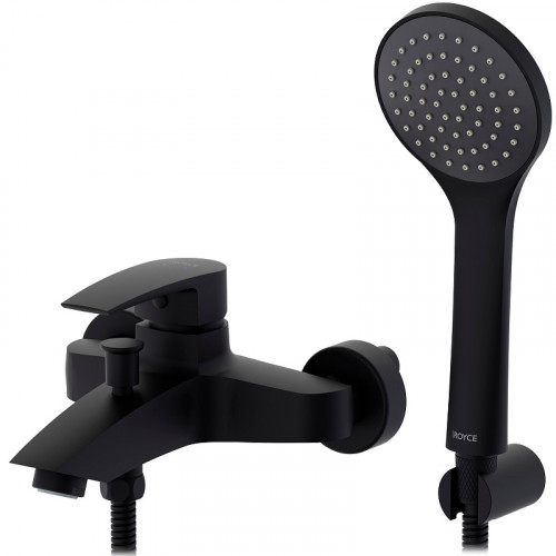 Смеситель для ванны Royce Pro RCM-120503BL Черный матовый латунь на стену