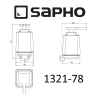 Дозатор для жидкого мыла Sapho Olymp 1321-78 Хром