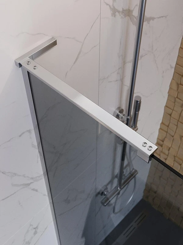 Душевая перегородка BelBagno Uno 110 UNO-L-1-TB-110-GR-Cr профиль Хром стекло тонированное