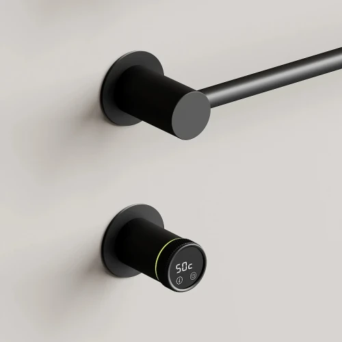Электрический полотенцесушитель Sancos Linea 66.5х53 SC14001MB цвет Черный матовый