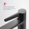 Смеситель для раковины Raglo R32.10.09 Графит матовый латунь
