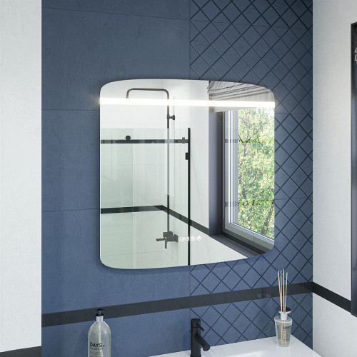 Зеркало Caprigo Софт 80 2061HW с подсветкой с сенсорным выключателем, часами и подогревом