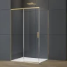 Душевой уголок Vincea Софт 2 (Soft 2) 120х90 VSR-3SO29012CLG профиль Брашированное золото стекло прозрачное