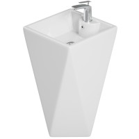 Раковина Laguraty 47 2050W Белая фаянс напольный