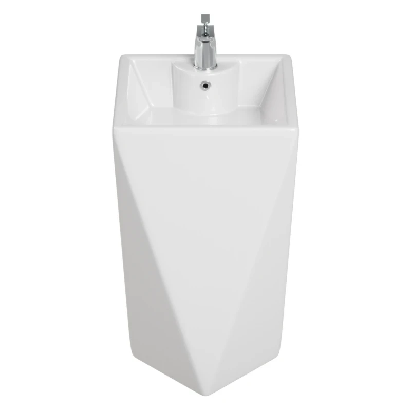 Раковина Laguraty 47 2050W Белая фаянс напольный