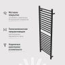Электрический полотенцесушитель EWRIKA Медея S 120х40 цвет Черный матовый