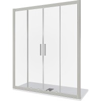 Душевая дверь Good Door Cofe WTW-TD-160-C-CH 160 КФ00033 профиль Хром стекло прозрачное
