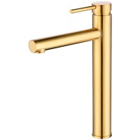 Смеситель для раковины Caprigo Don 53-023-BRG Золото матовое латунь
