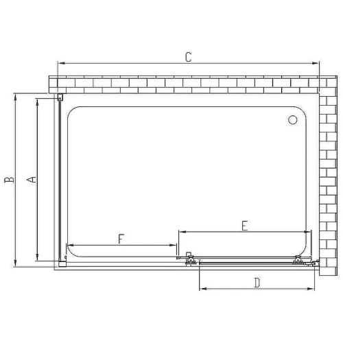 Душевой уголок Vincea Alpha 120x90 VSR-3AL9012CLG профиль Брашированное золото стекло прозрачное