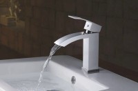 Смеситель для раковины Rose R15F R1501F Белый Хром латунь