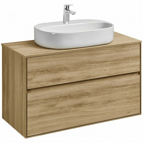 Тумба под раковину Aquaton Либерти 100 1A279601LYC70 подвесная Дуб эльвезия МДФ / ЛДСП