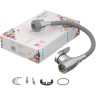 Смеситель для кухни Melodia della vita Ostessa MDV40616Gray Хром Серый латунь