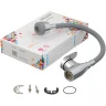 Смеситель для кухни Melodia della vita Ostessa MDV40616Gray Хром Серый латунь