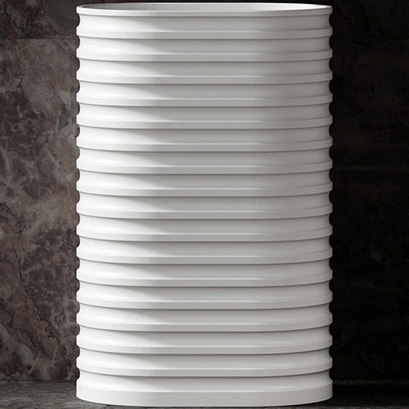 Раковина Abber Stein 58 AS2550-H Белая матовая искусственный камень (литьевой мрамор) напольный