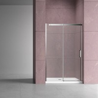 Душевая дверь Vincea Dice 140 VDS-4D140CL профиль Хром стекло прозрачное
