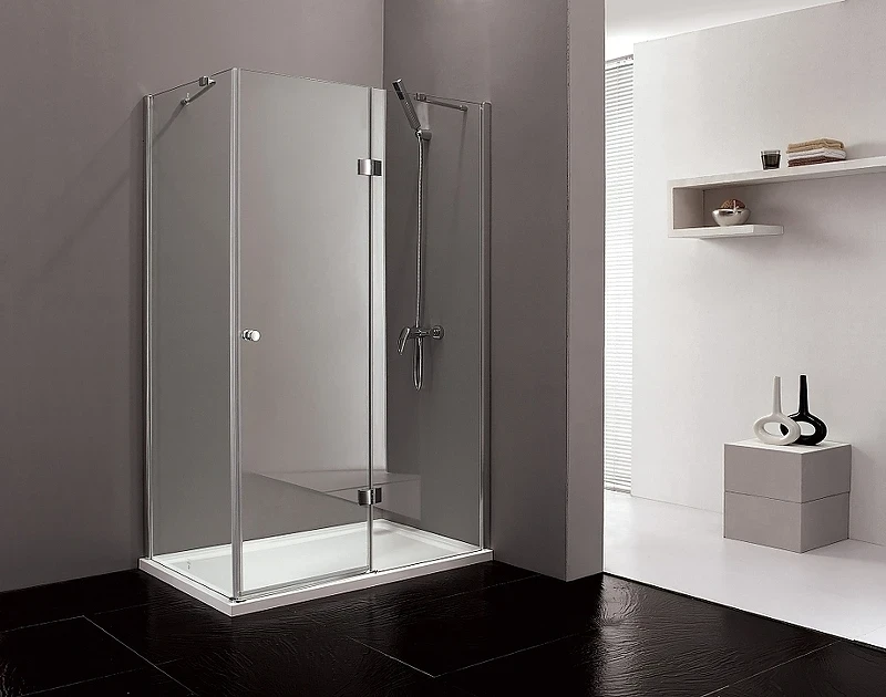 Душевой уголок Cezares Verona 100х90 R VERONA-W-AH-1-100/90-P-Cr-R профиль Хром стекло рифленое