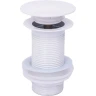 Донный клапан WellWant WWS02110W click-clack Белый глянцевый