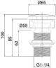Донный клапан WellWant WWS02110W click-clack Белый глянцевый