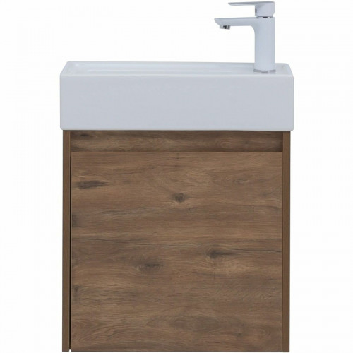 Тумба с раковиной Aquanet Nova Lite 50 302521 подвесная Дуб рустикальный МДФ / ЛДСП