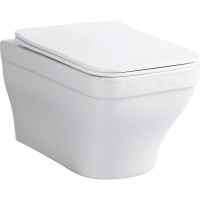 Унитаз Aquanet Elegant Rimless Elegant W LX-1163 280960 подвесной с сиденьем Микролифт фарфор подвесной