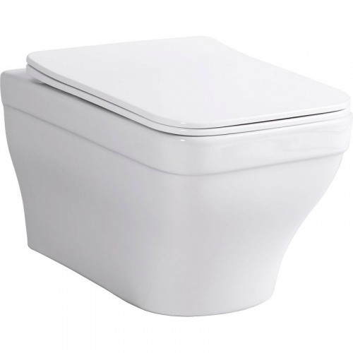 Унитаз Aquanet Elegant Rimless Elegant W LX-1163 280960 подвесной с сиденьем Микролифт фарфор подвесной