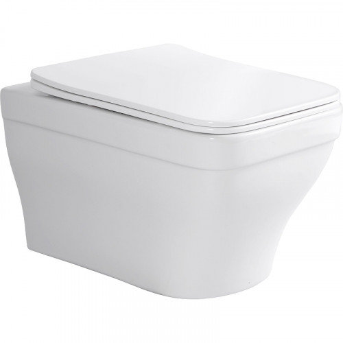 Унитаз Aquanet Elegant Rimless Elegant W LX-1163 280960 подвесной с сиденьем Микролифт фарфор подвесной