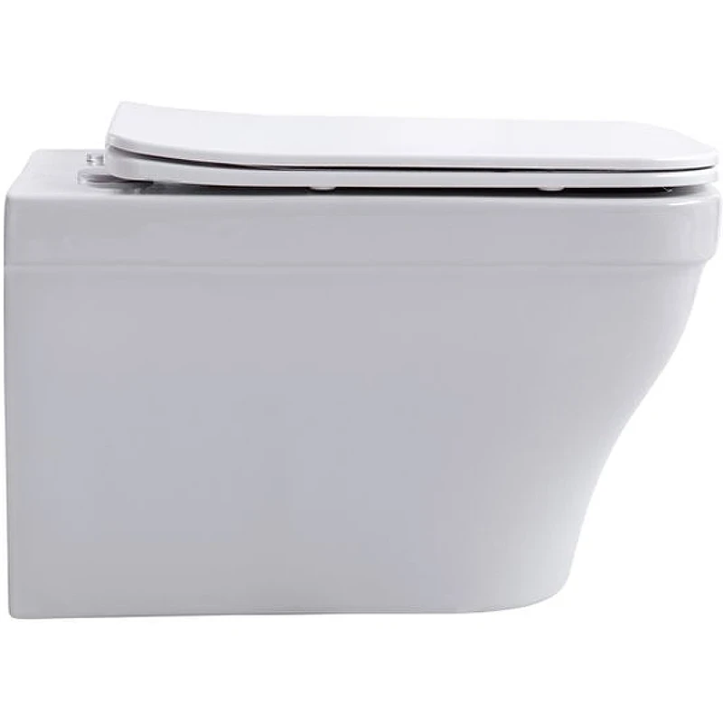 Унитаз Aquanet Elegant Rimless Elegant W LX-1163 280960 подвесной с сиденьем Микролифт фарфор подвесной