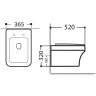 Унитаз Aquanet Elegant Rimless Elegant W LX-1163 280960 подвесной с сиденьем Микролифт фарфор подвесной