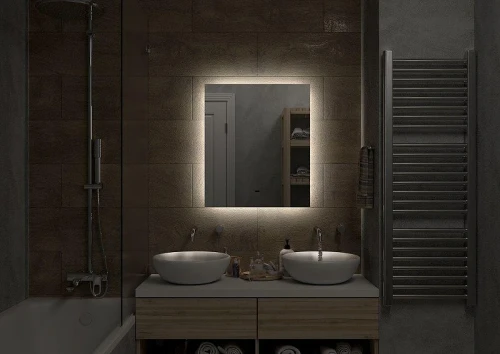 Зеркало Art&amp;Max Perugia 60 AM-Per-600-800-DS-F с подсветкой с бесконтактным выключателем