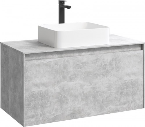 Корпус тумбы под раковину Aqwella 5 Stars Mobi 100 MOB0110BS подвесной без передней панели МДФ / ЛДСП