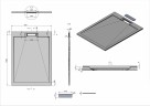 Душевой поддон из искусственного камня Vincea 120x90 VST-4SRL9012W+Vsph-D611 Белый матовый