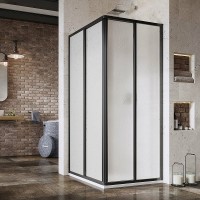 Душевая дверь Ravak Supernova SRV2-80 195 S 14V403O211 профиль Черный пластик Pearl