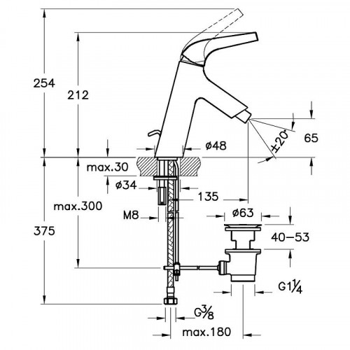Смеситель для биде Vitra Nest Trendy A42302EXP Хром