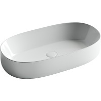 Раковина-чаша Ceramicanova Element 68 CN5022 Белая фарфор накладная