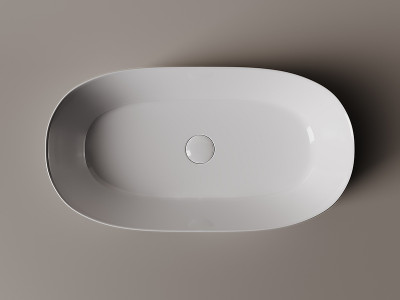 Раковина-чаша Ceramicanova Element 68 CN5022 Белая фарфор накладная
