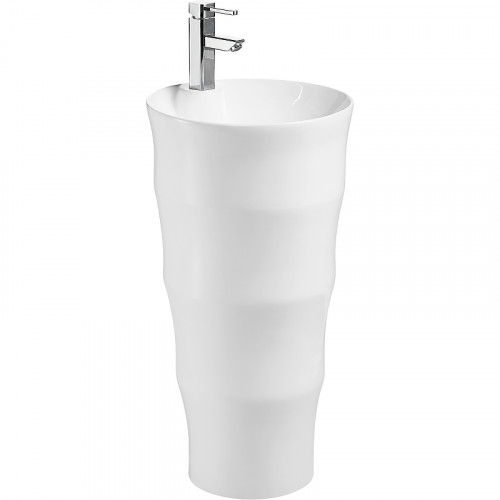 Раковина Ceruttispa Marco 42 CT7833 Белая фаянс напольный