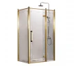 Душевой уголок Azario Ontario 120х90 R AZ-NBB1231-R 900 GOLD профиль Золото глянцевое стекло с узором