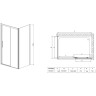 Душевой уголок Vincea Soft 160x90 VSR-3SO9016CL профиль Хром стекло прозрачное