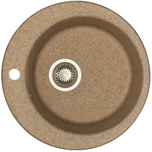 Кухонная мойка Aquaton Иверия 48 1A711032IV270 Терракотовая искусственный камень (литьевой мрамор) встраиваемый