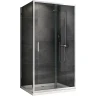 Душевой уголок Abber Schwarzer Diamant 100x50 AG301005-S505 профиль Хром стекло прозрачное