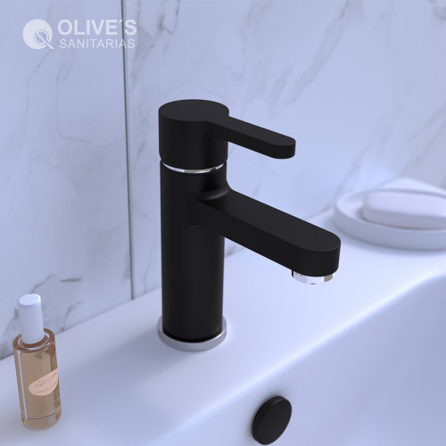 Смеситель для раковины Olive's Torres 17100TRB Черный матовый