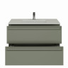 Тумба под раковину Allen Brau Eclipse 2.0 100 1.E1003.CGM2.0 подвесная цвет Олива матовая
