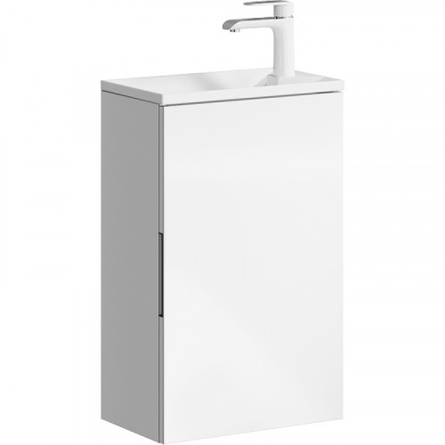 Тумба под раковину Aqwella Accent 40 ACC0104W подвесная Белая МДФ / ЛДСП